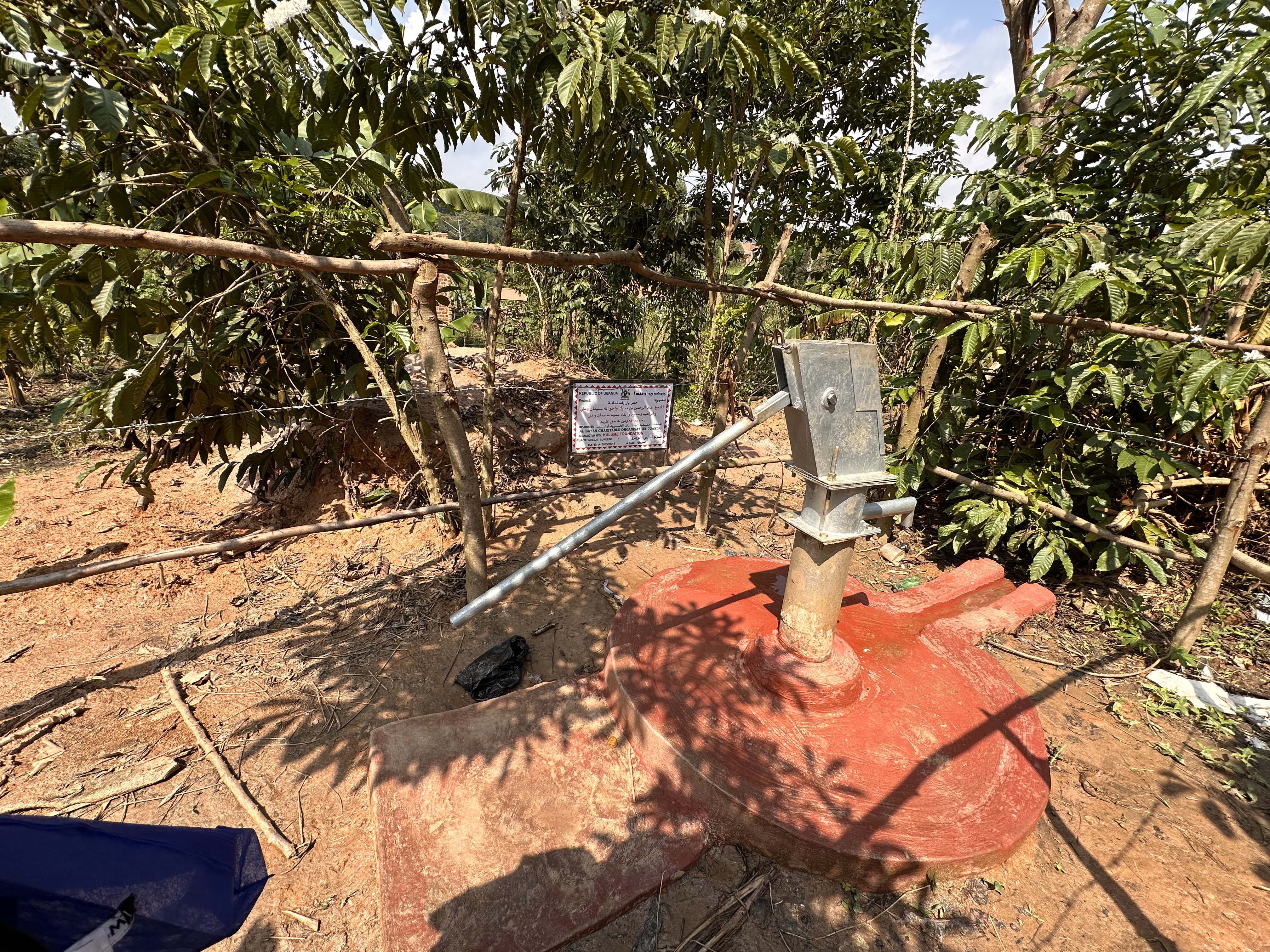 Borehole with solar panel